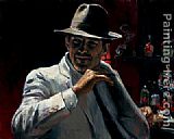 Man at the Red Bar by Fabian Perez